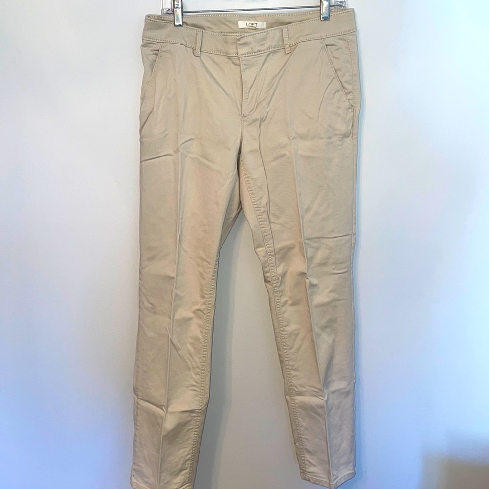 Women’s LOFT Marisa Khaki Pants - size 8
